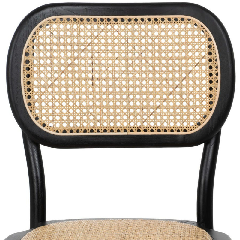SILLA NEGRO MADERA DE OLMO CONTRACT 45 X 41 X 88 CM 