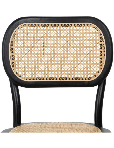 SILLA NEGRO MADERA DE OLMO CONTRACT 45 X 41 X 88 CM 