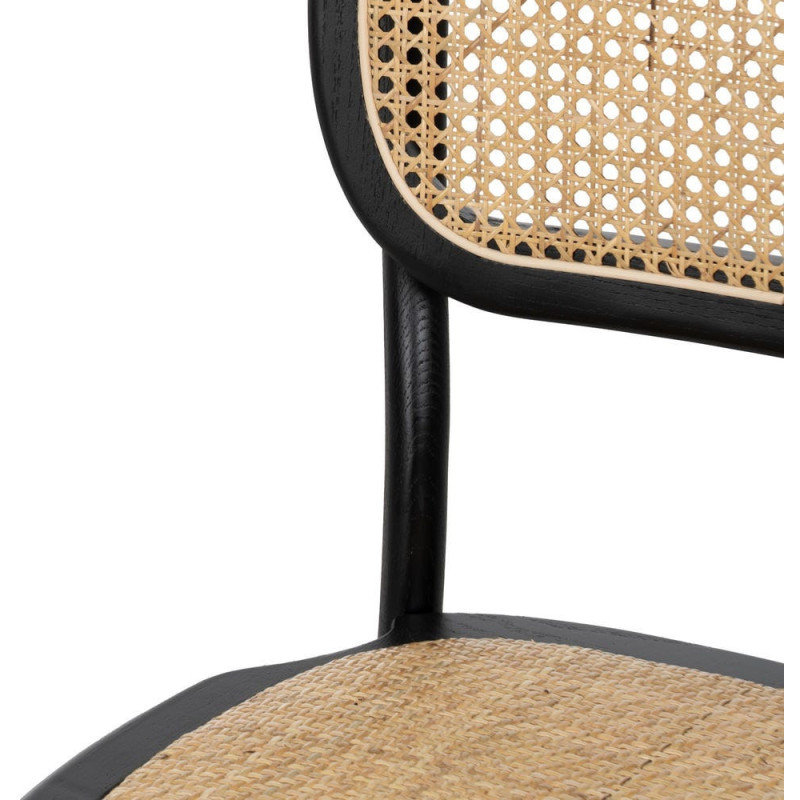 SILLA NEGRO MADERA DE OLMO CONTRACT 45 X 41 X 88 CM 