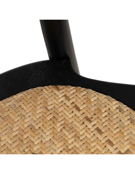 SILLA NEGRO MADERA DE OLMO CONTRACT 45 X 41 X 88 CM 