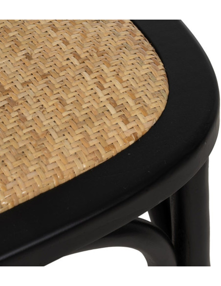 SILLA NEGRO MADERA DE OLMO CONTRACT 45 X 41 X 88 CM 