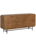 Buffet en bois de manguier naturel 170 x 40 x 80 cm Mahón