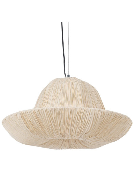LÁMPARA TECHO BEIGE PAPEL-METAL 55,50 X 55,50 X 30 CM 