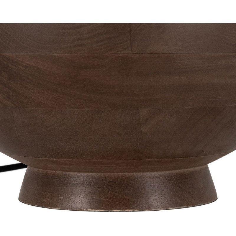 BASE LÁMPARA MESA MARRÓN MADERA DE MANGO 31 X 31 X 38 CM 