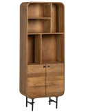 Bibliothèque en bois de manguier naturel 60 x 30 x 160 cm Mahón