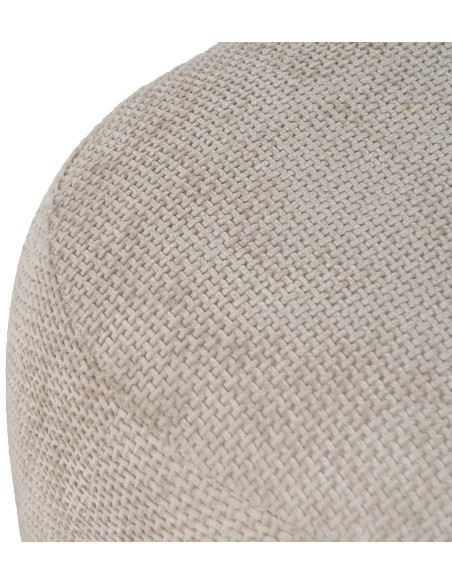 PUF BEIGE TEJIDO SALÓN 53 X 41 X 38 CM 