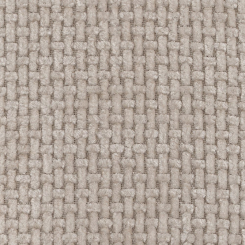 PUF BEIGE TEJIDO SALÓN 53 X 41 X 38 CM 
