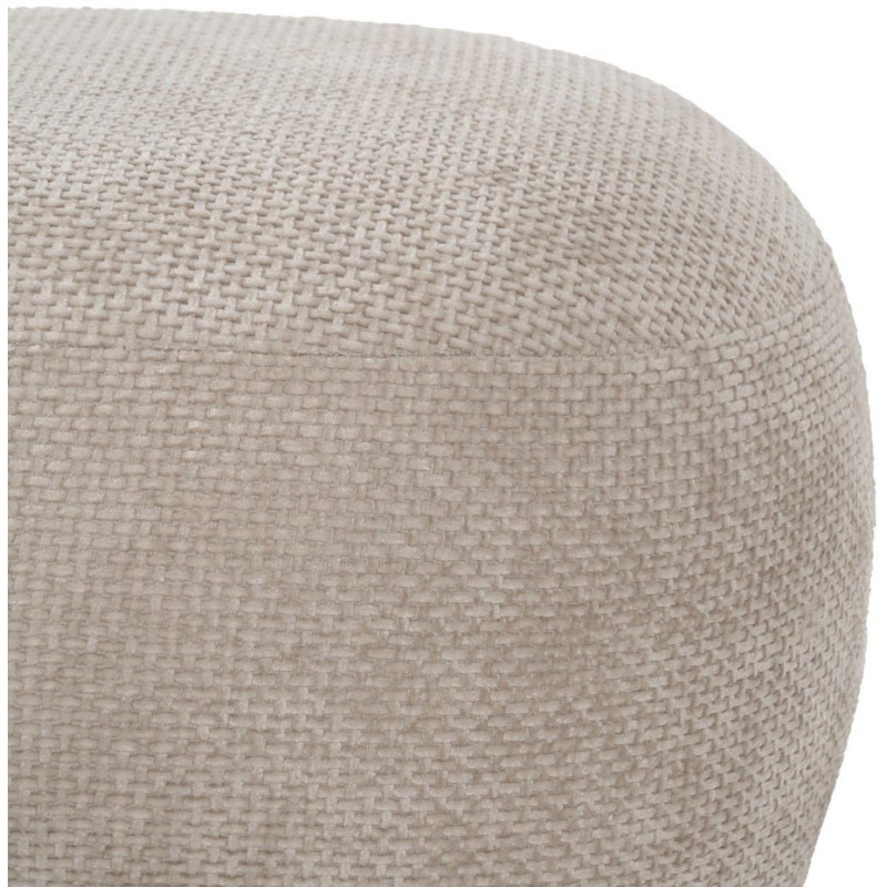 PUF BEIGE TEJIDO SALÓN 53 X 41 X 38 CM 