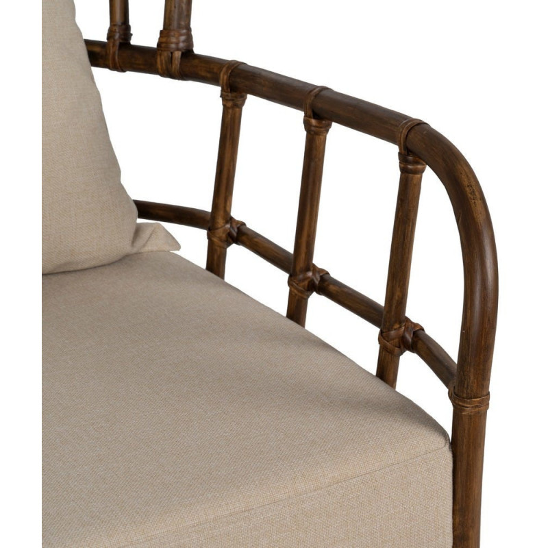 SILLÓN MARRÓN RATÁN DECORACIÓN 82 X 78 X 108 CM 