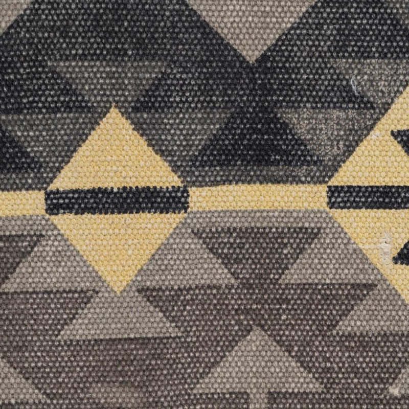 BANQUETA NEGRO-TAUPE TEJIDO-METAL 120 X 41,50 X 48 CM 