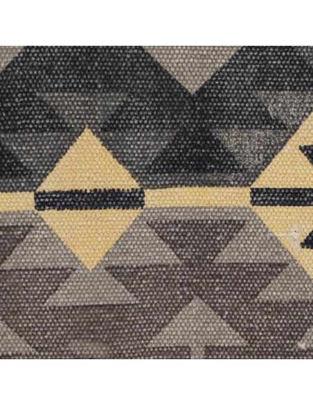 BANQUETA NEGRO-TAUPE TEJIDO-METAL 120 X 41,50 X 48 CM 