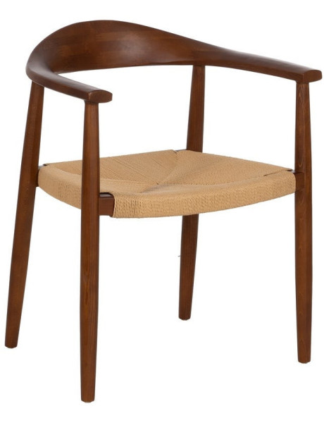 SILLA MARRÓN MADERA 63 X 44 X 77,50 CM 