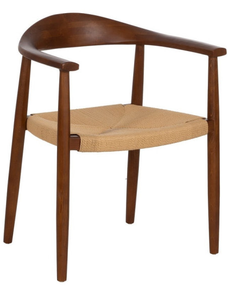 SILLA MARRÓN MADERA 63 X 44 X 77,50 CM 