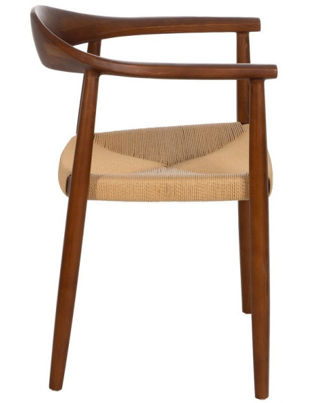 SILLA MARRÓN MADERA 63 X 44 X 77,50 CM 