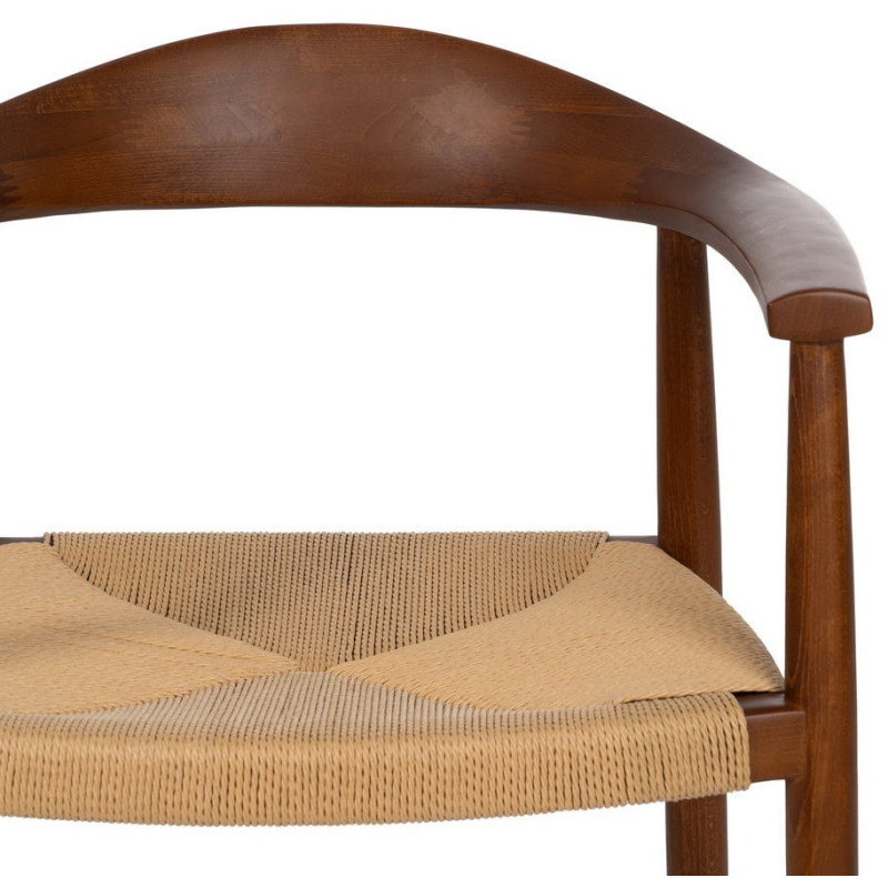 SILLA MARRÓN MADERA 63 X 44 X 77,50 CM 