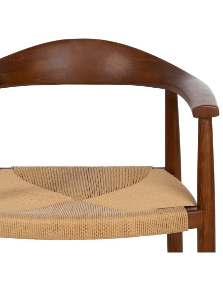 SILLA MARRÓN MADERA 63 X 44 X 77,50 CM 