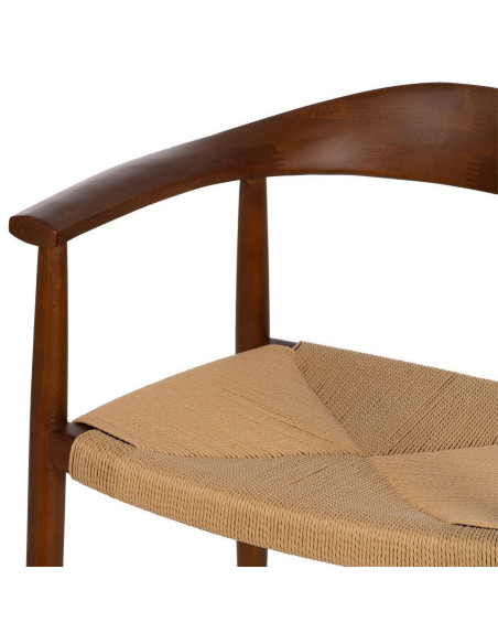 SILLA MARRÓN MADERA 63 X 44 X 77,50 CM 