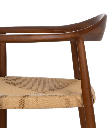 SILLA MARRÓN MADERA 63 X 44 X 77,50 CM 