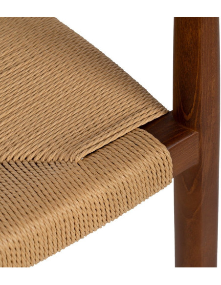 SILLA MARRÓN MADERA 63 X 44 X 77,50 CM 