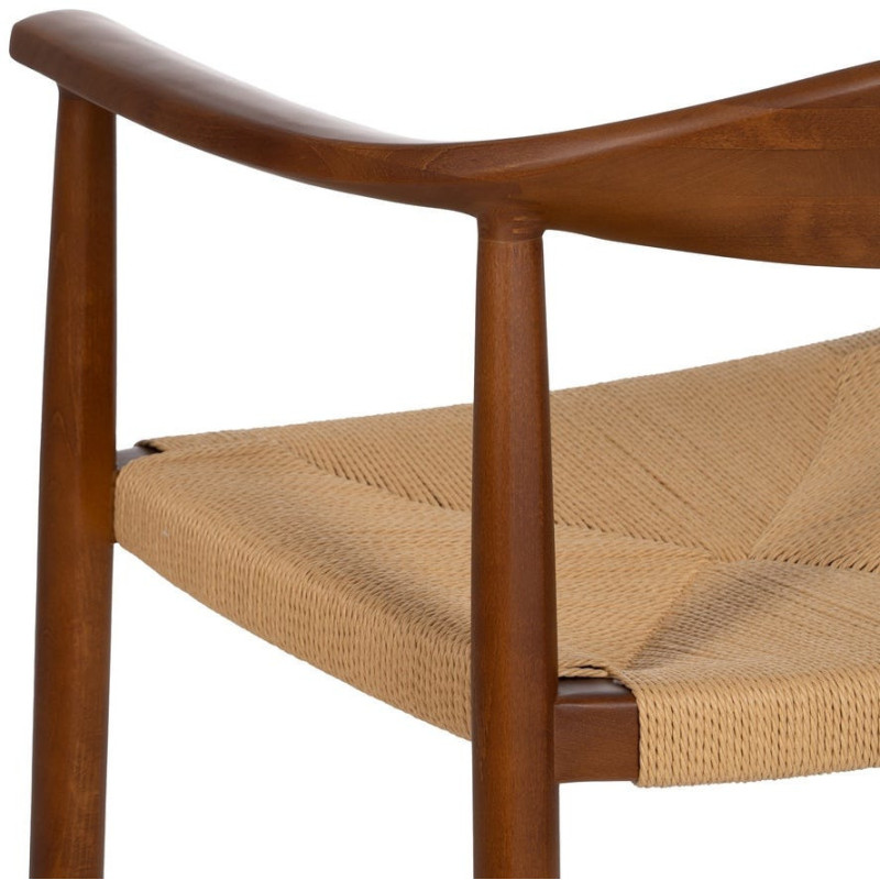SILLA MARRÓN MADERA 63 X 44 X 77,50 CM 