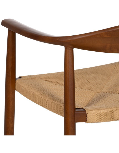 SILLA MARRÓN MADERA 63 X 44 X 77,50 CM 