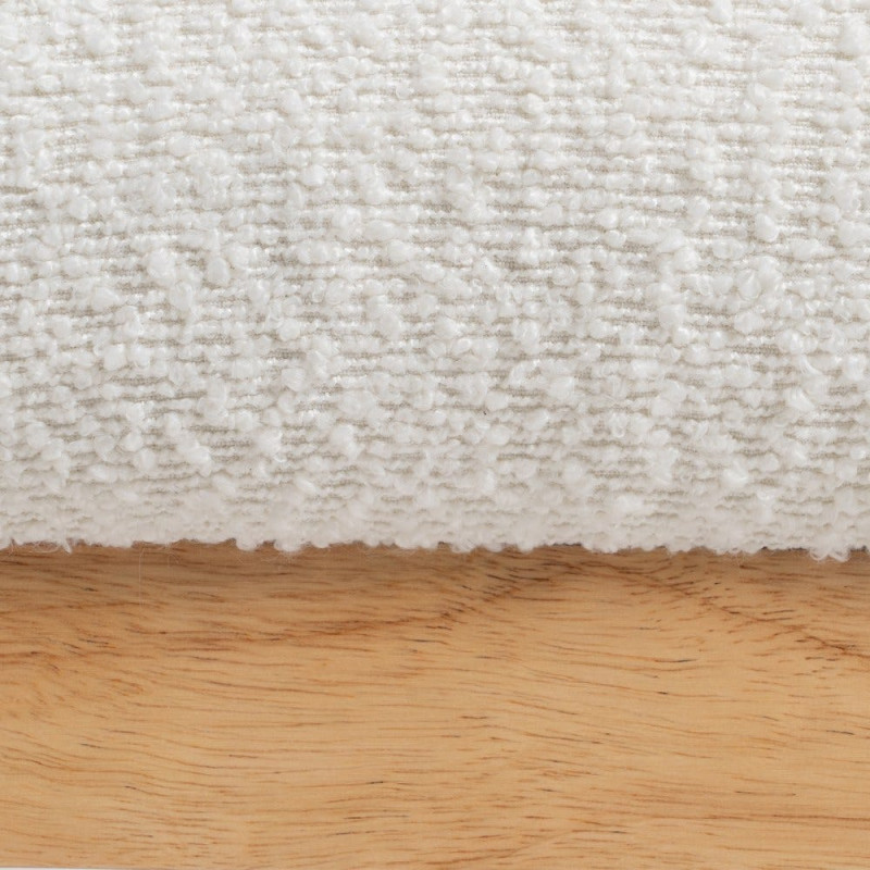 SILLÓN BLANCO-NATURAL MADERA DE CAUCHO 62 X 62 X 71 CM 