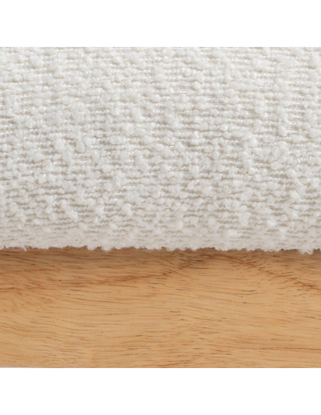 SILLÓN BLANCO-NATURAL MADERA DE CAUCHO 62 X 62 X 71 CM 