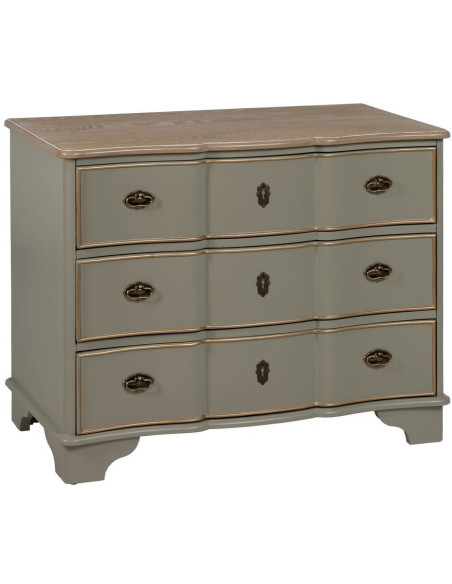 CÓMODA TAUPE MADERA 100 X 50 X 80 CM 