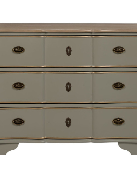 CÓMODA TAUPE MADERA 100 X 50 X 80 CM 