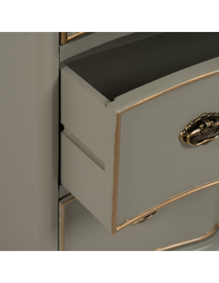 CÓMODA TAUPE MADERA 100 X 50 X 80 CM 
