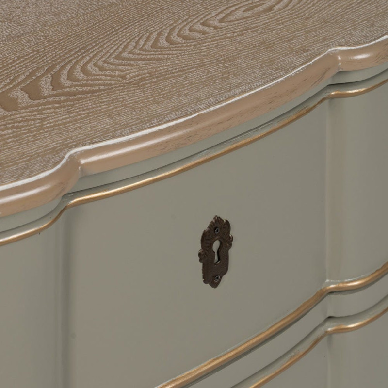 CÓMODA TAUPE MADERA 100 X 50 X 80 CM 