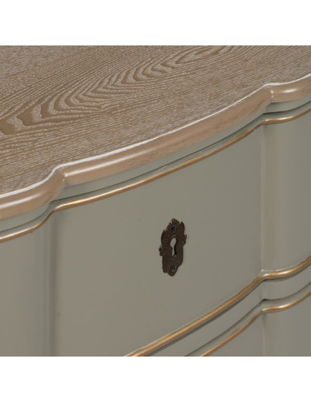 CÓMODA TAUPE MADERA 100 X 50 X 80 CM 