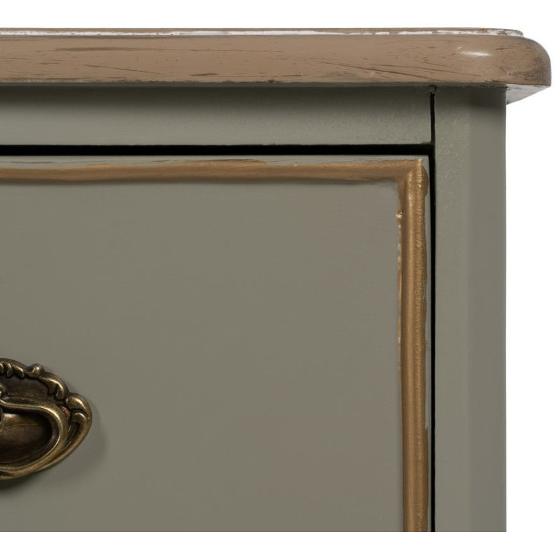 CÓMODA TAUPE MADERA 100 X 50 X 80 CM 