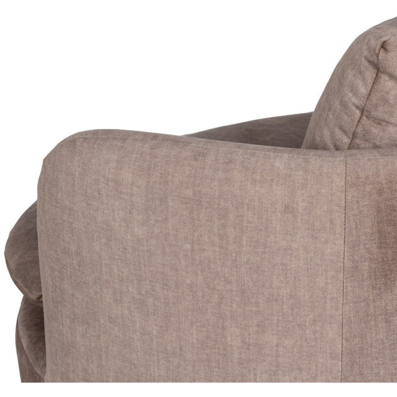 SILLÓN GIRATORIO TAUPE TEJIDO SALÓN 84 X 74 X 66 CM 