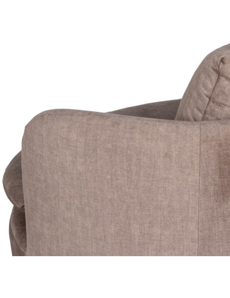 SILLÓN GIRATORIO TAUPE TEJIDO SALÓN 84 X 74 X 66 CM 