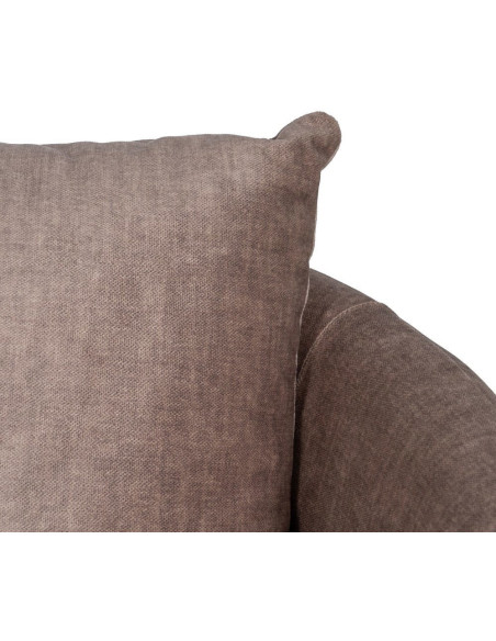 SILLÓN GIRATORIO TAUPE TEJIDO SALÓN 84 X 74 X 66 CM 