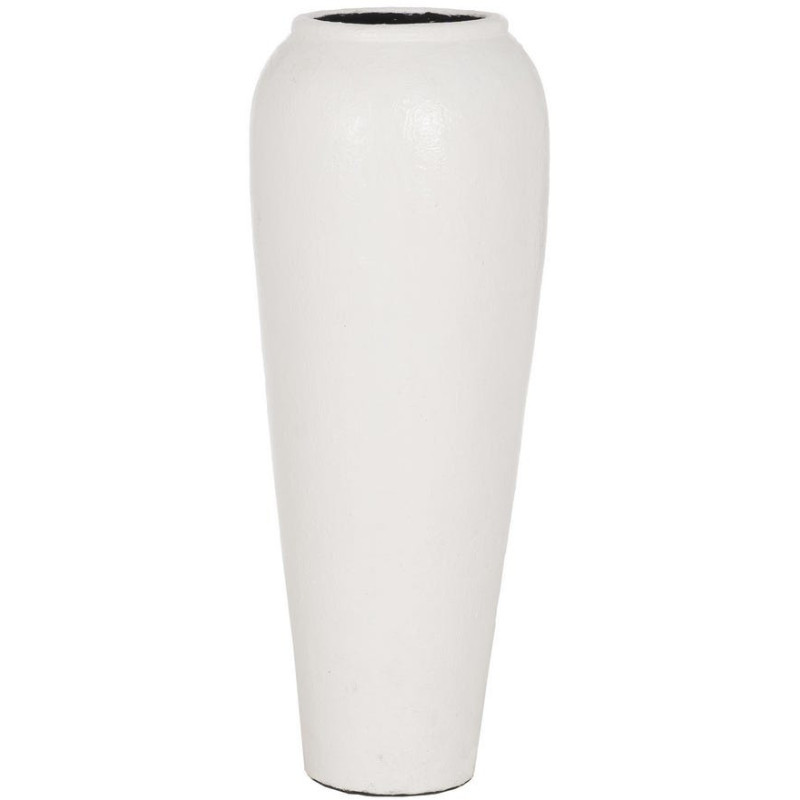JARRÓN BLANCO FIBRA DE CEMENTO 38 X 38 X 100 CM 
