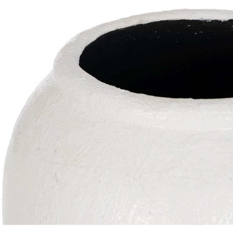 JARRÓN BLANCO FIBRA DE CEMENTO 38 X 38 X 100 CM 