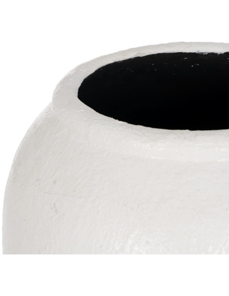 JARRÓN BLANCO FIBRA DE CEMENTO 38 X 38 X 100 CM 