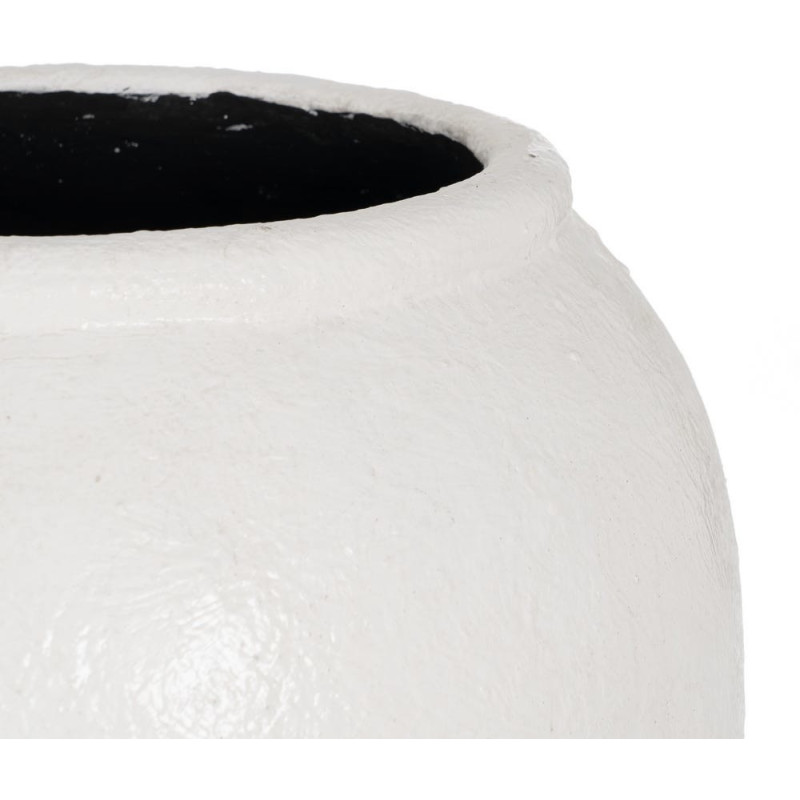 JARRÓN BLANCO FIBRA DE CEMENTO 38 X 38 X 100 CM 