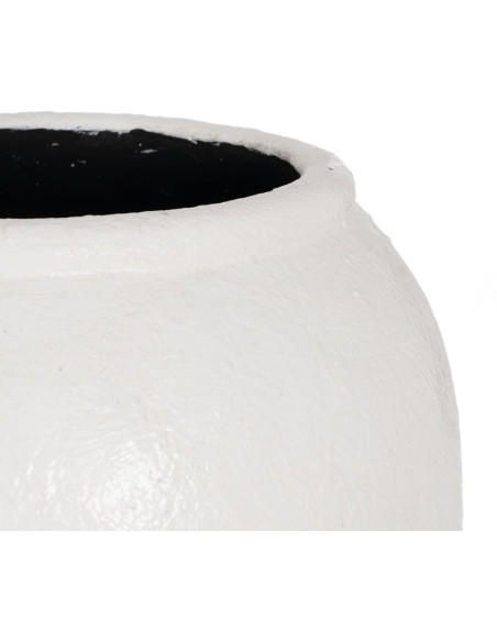 JARRÓN BLANCO FIBRA DE CEMENTO 38 X 38 X 100 CM 