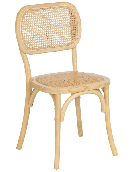 SILLA NATURAL MADERA DE OLMO SALÓN 45 X 41 X 88 CM 