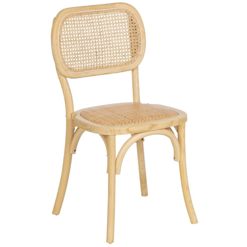 SILLA NATURAL MADERA DE OLMO SALÓN 45 X 41 X 88 CM 
