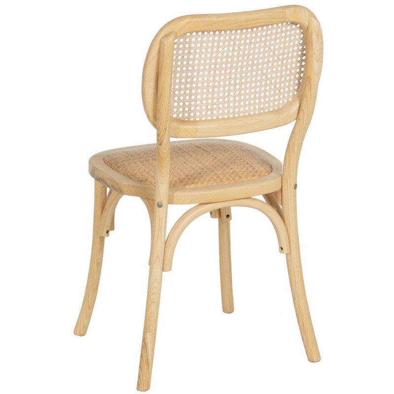 SILLA NATURAL MADERA DE OLMO SALÓN 45 X 41 X 88 CM 
