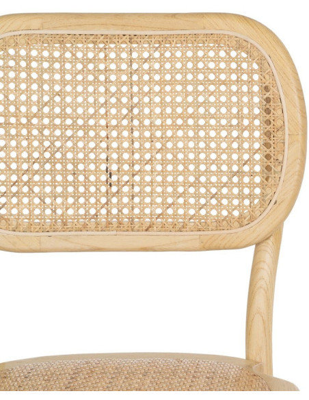 SILLA NATURAL MADERA DE OLMO SALÓN 45 X 41 X 88 CM 