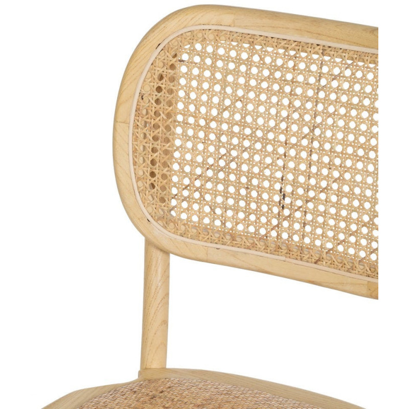 SILLA NATURAL MADERA DE OLMO SALÓN 45 X 41 X 88 CM 
