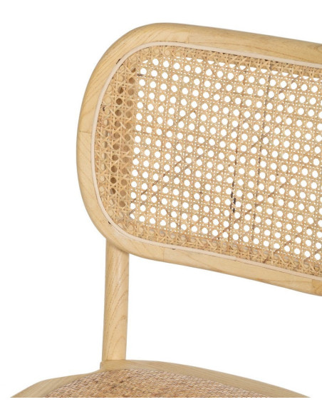 SILLA NATURAL MADERA DE OLMO SALÓN 45 X 41 X 88 CM 