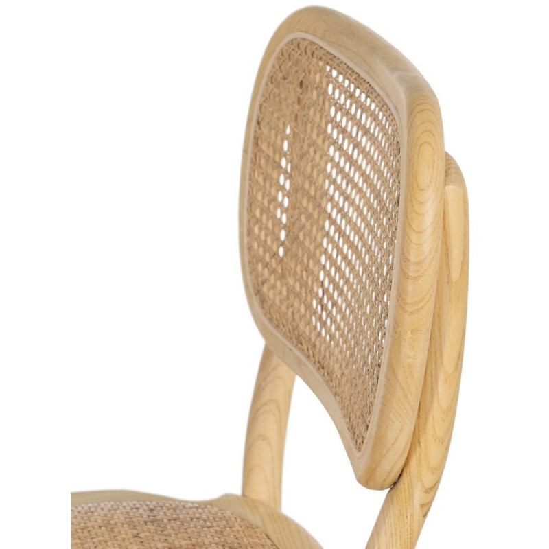 SILLA NATURAL MADERA DE OLMO SALÓN 45 X 41 X 88 CM 