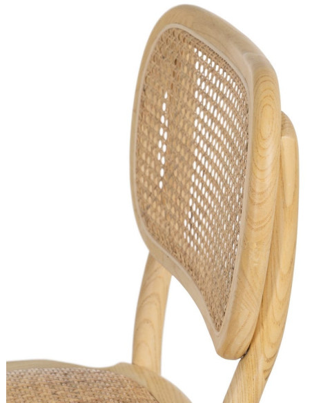 SILLA NATURAL MADERA DE OLMO SALÓN 45 X 41 X 88 CM 