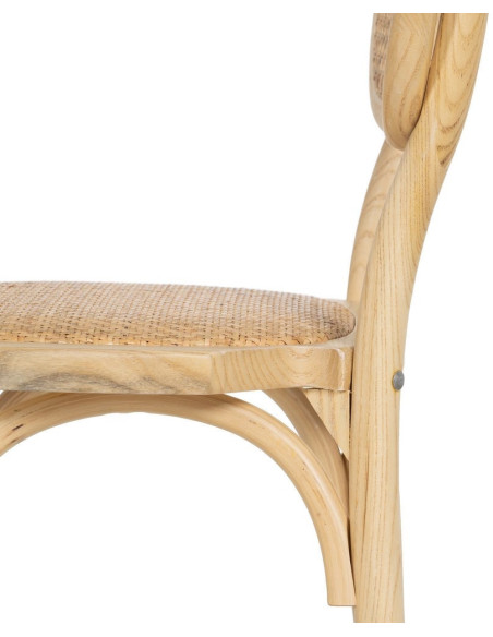 SILLA NATURAL MADERA DE OLMO SALÓN 45 X 41 X 88 CM 